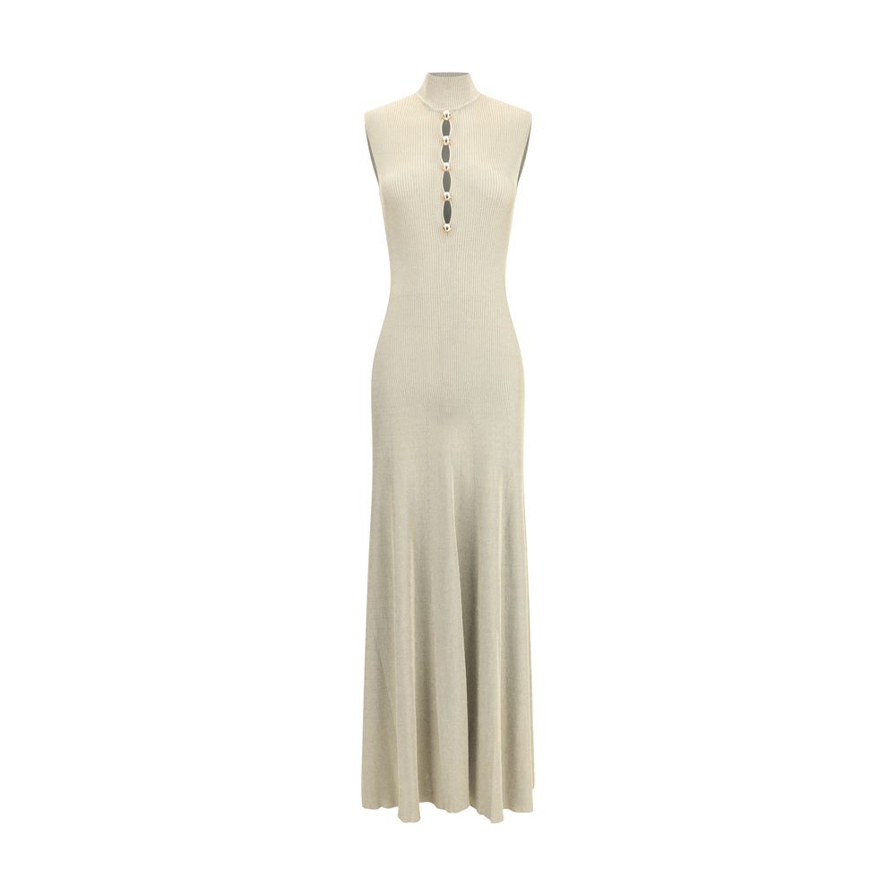 Self-Portrait Lurex knit long Dress