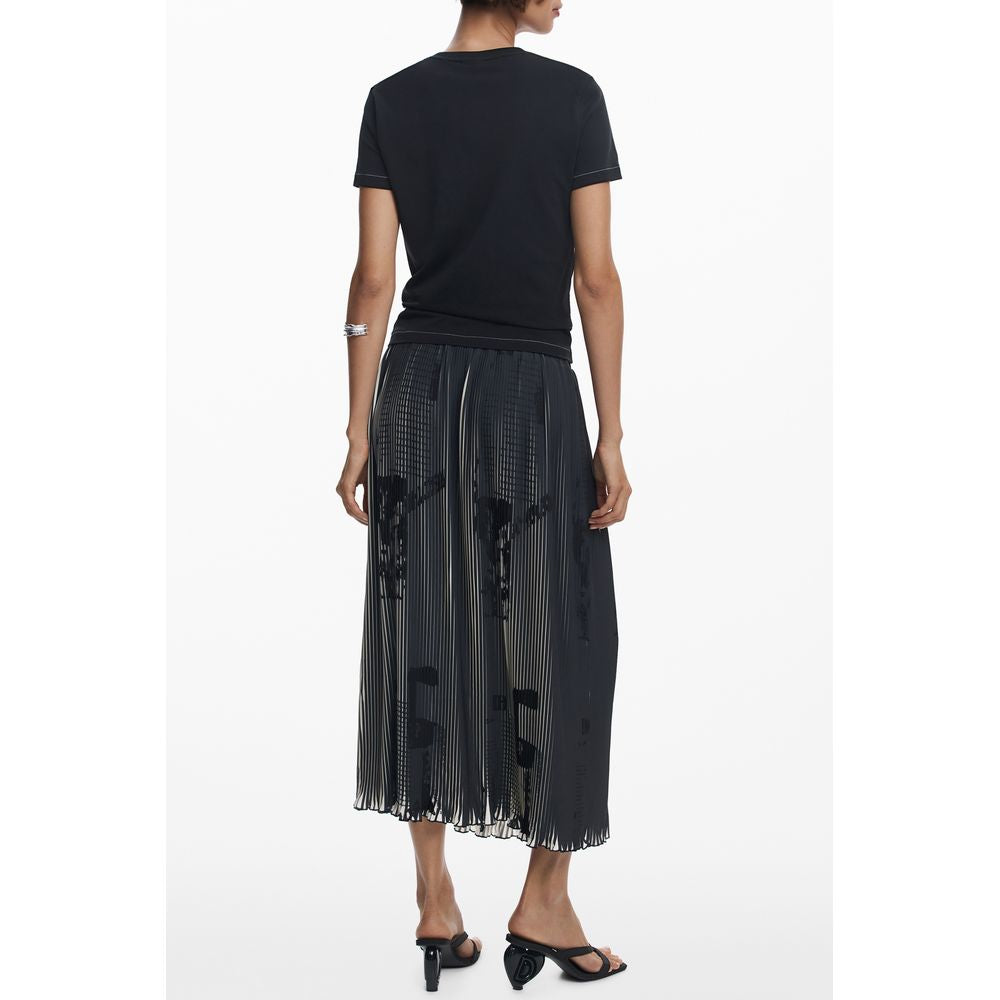 Desigual Black Cotton Women T-Shirt