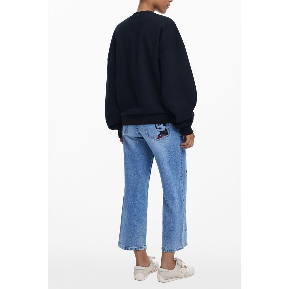 Desigual Black Cotton Sweater