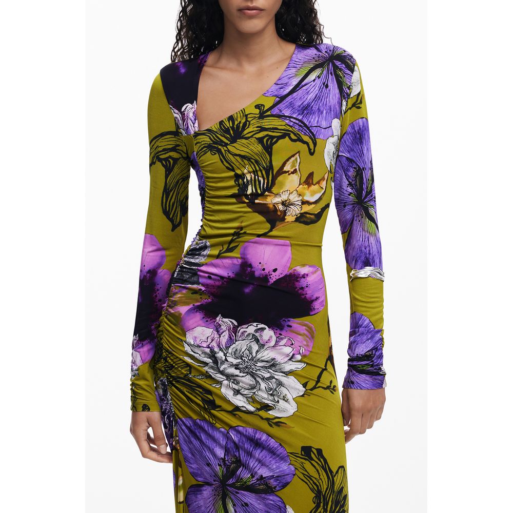 Desigual Green Elastane Dress