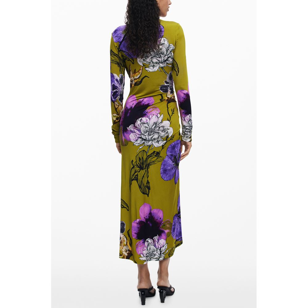 Desigual Green Elastane Dress