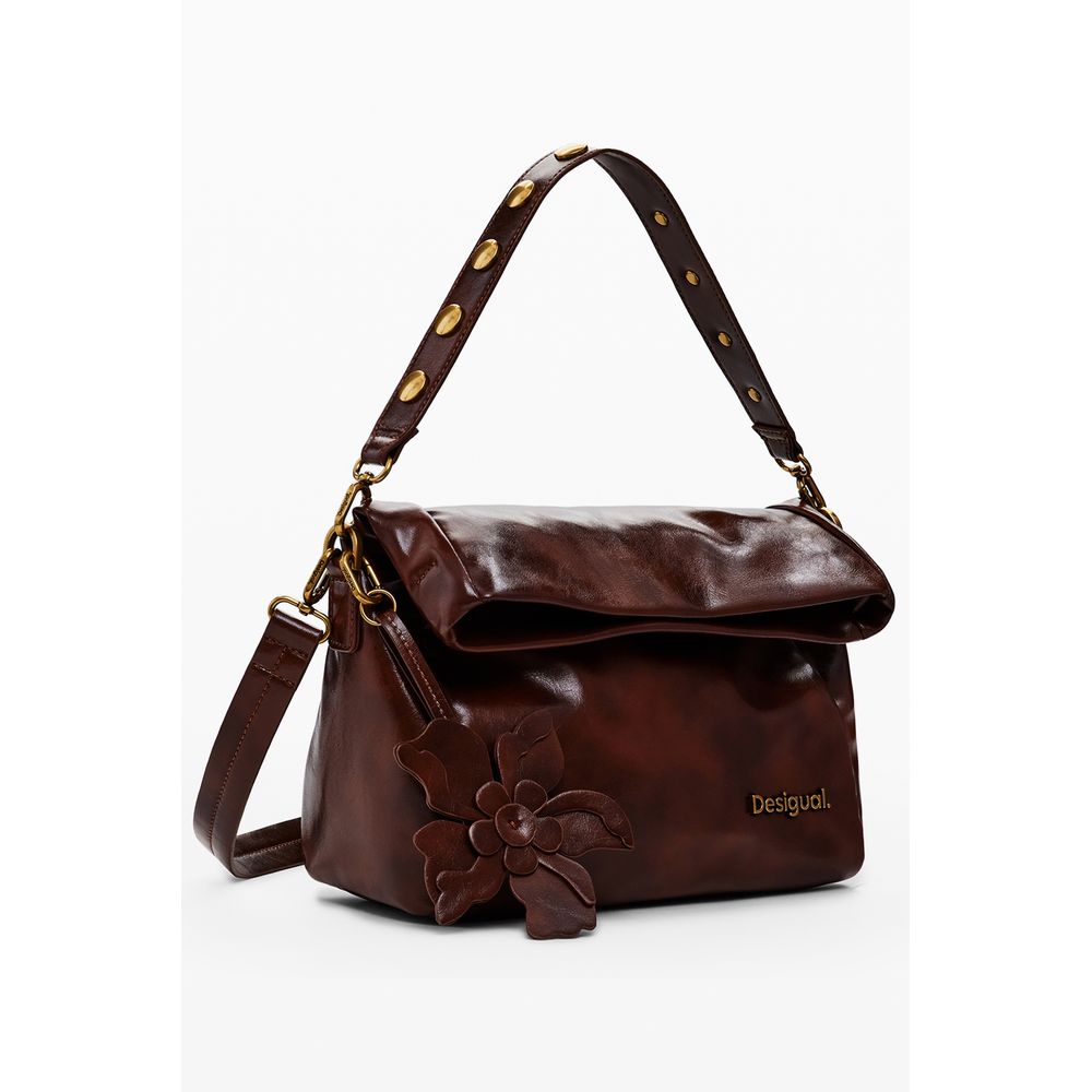 Desigual Brown Polyethylene Handbag