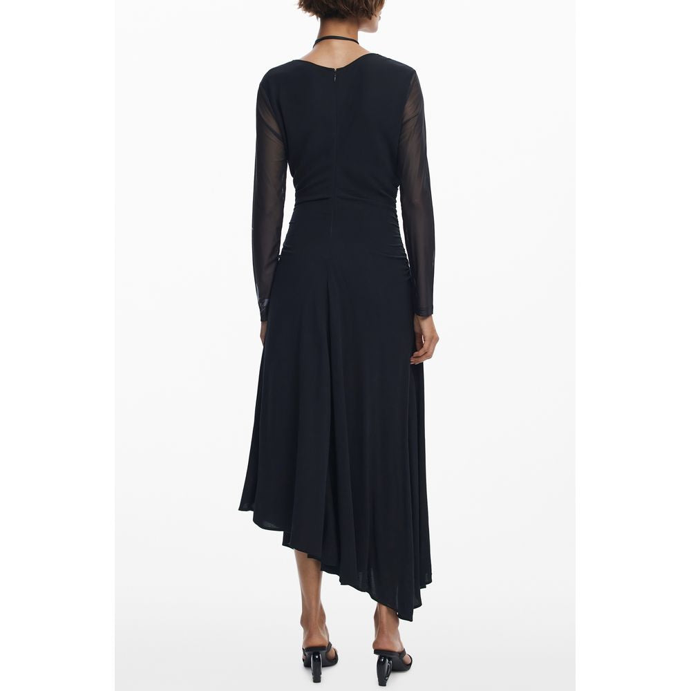 Desigual Black Polyester Dress