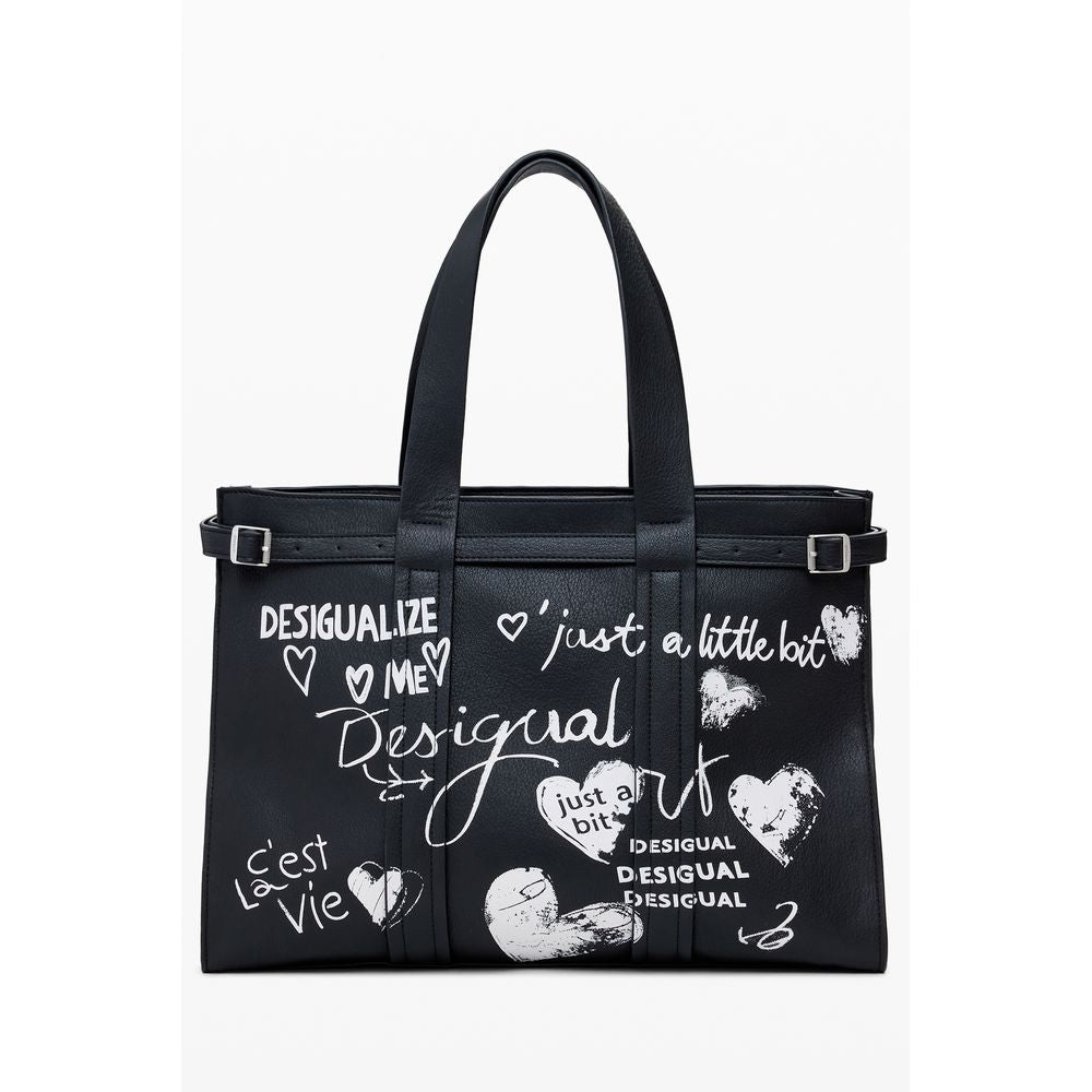 Desigual Black Polyethylene Handbag