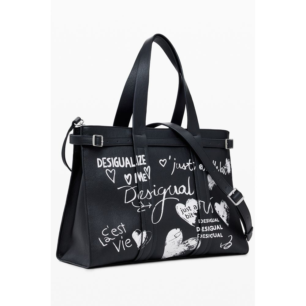 Desigual Black Polyethylene Handbag