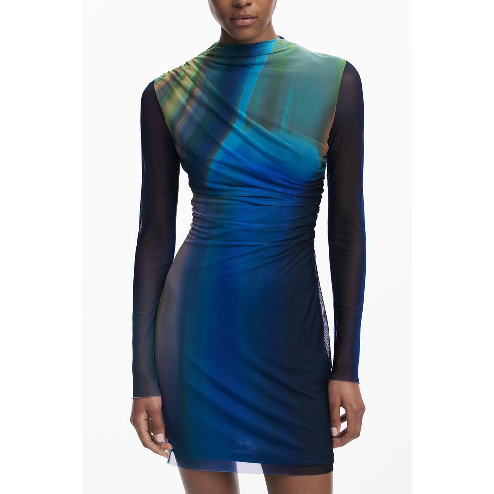 Desigual Blue Polyester Dress