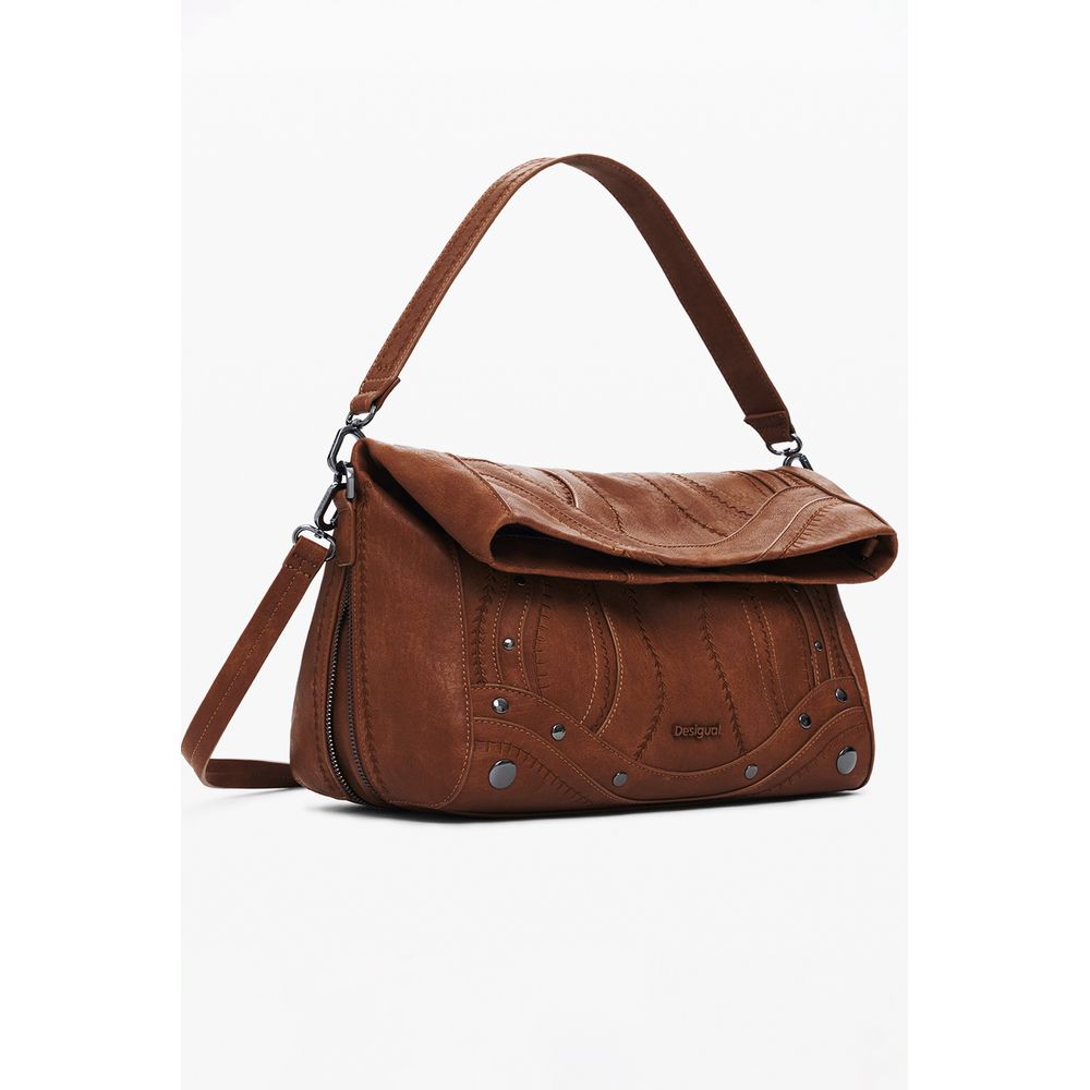 Desigual Brown Polyethylene Handbag