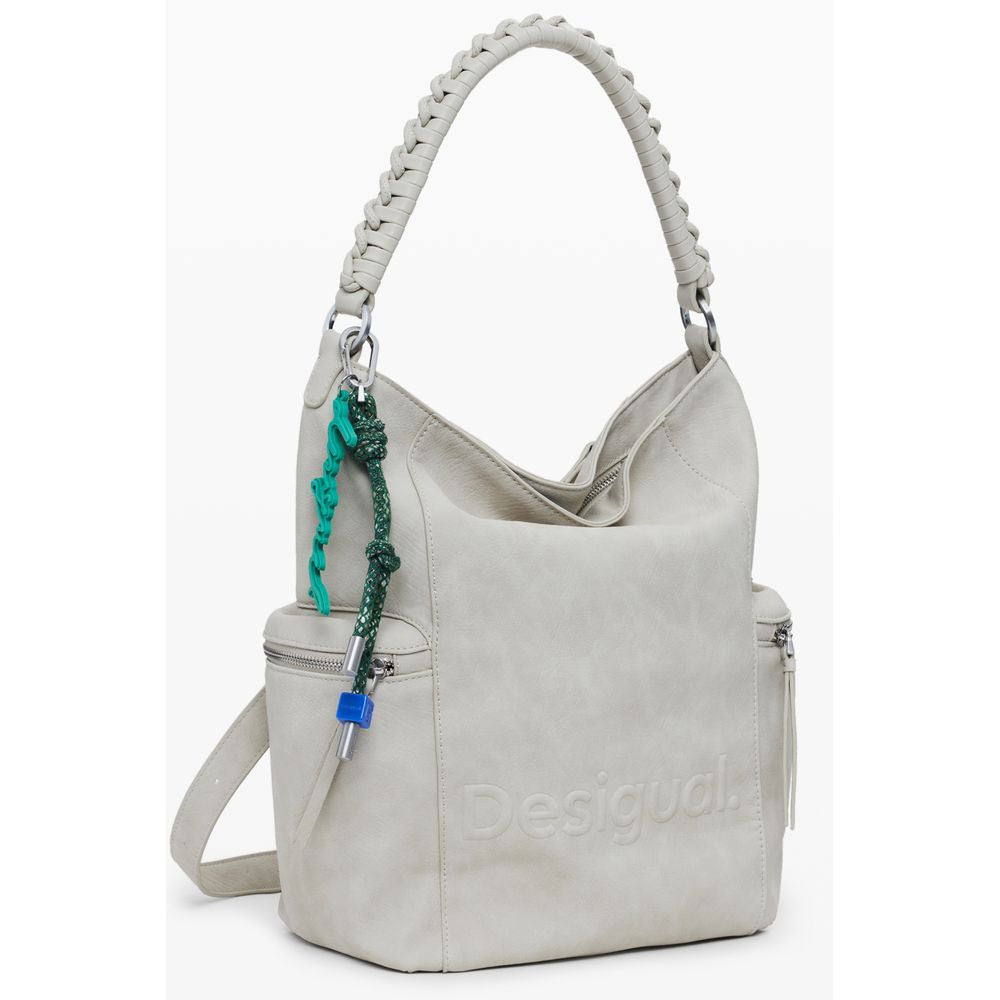 Desigual Beige Polyethylene Backpack
