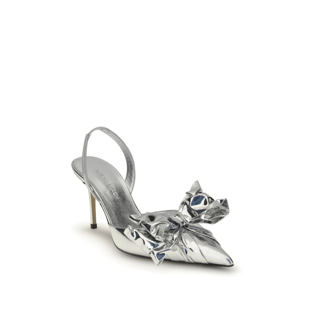 MACH & MACH ''LE CADEAU'' WRAPPED LEATHER SLINGBACKS