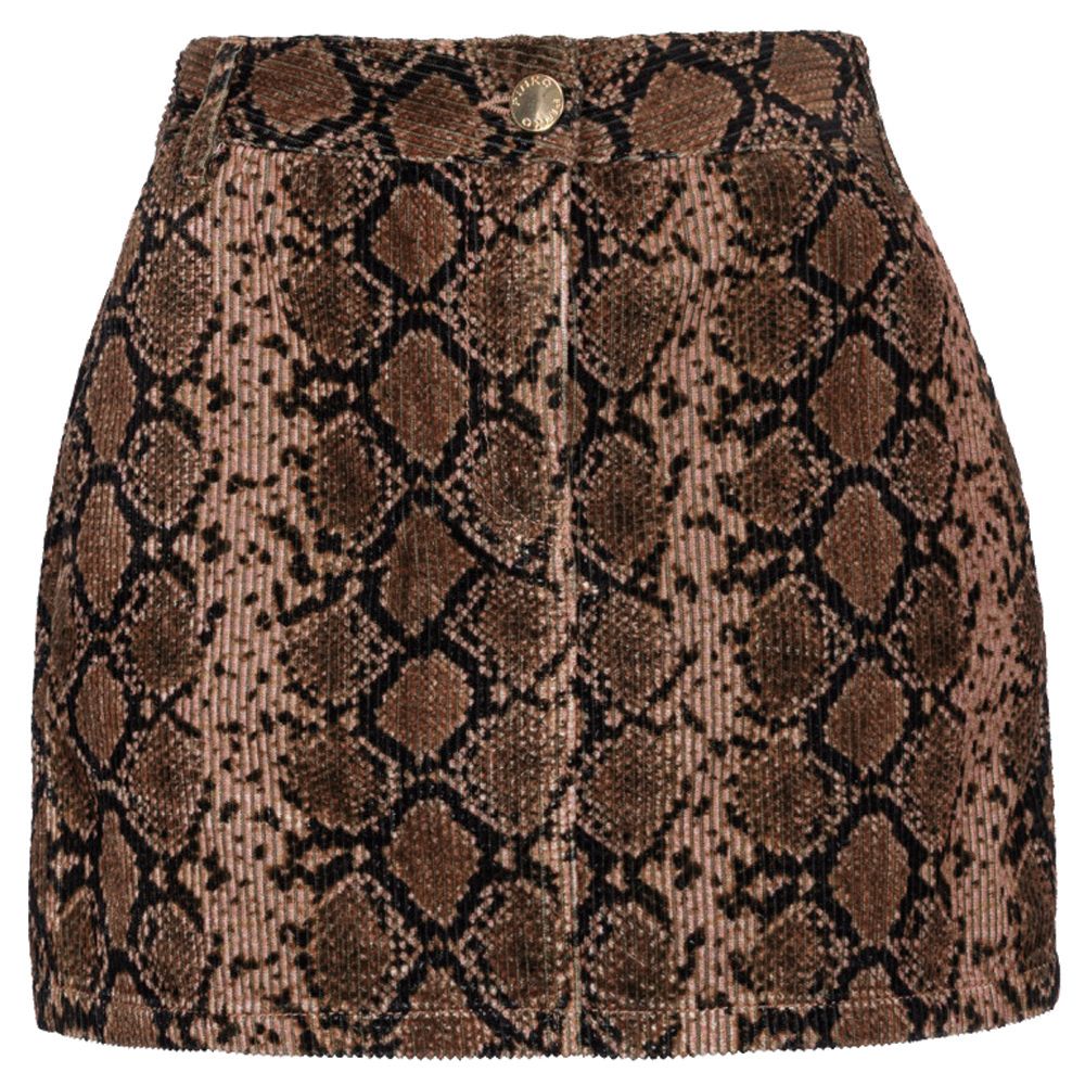 PINKO Brown Cotton Skirt