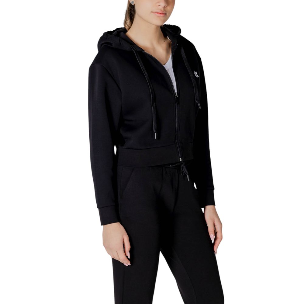 Armani Exchange Black Cotton Hoodie