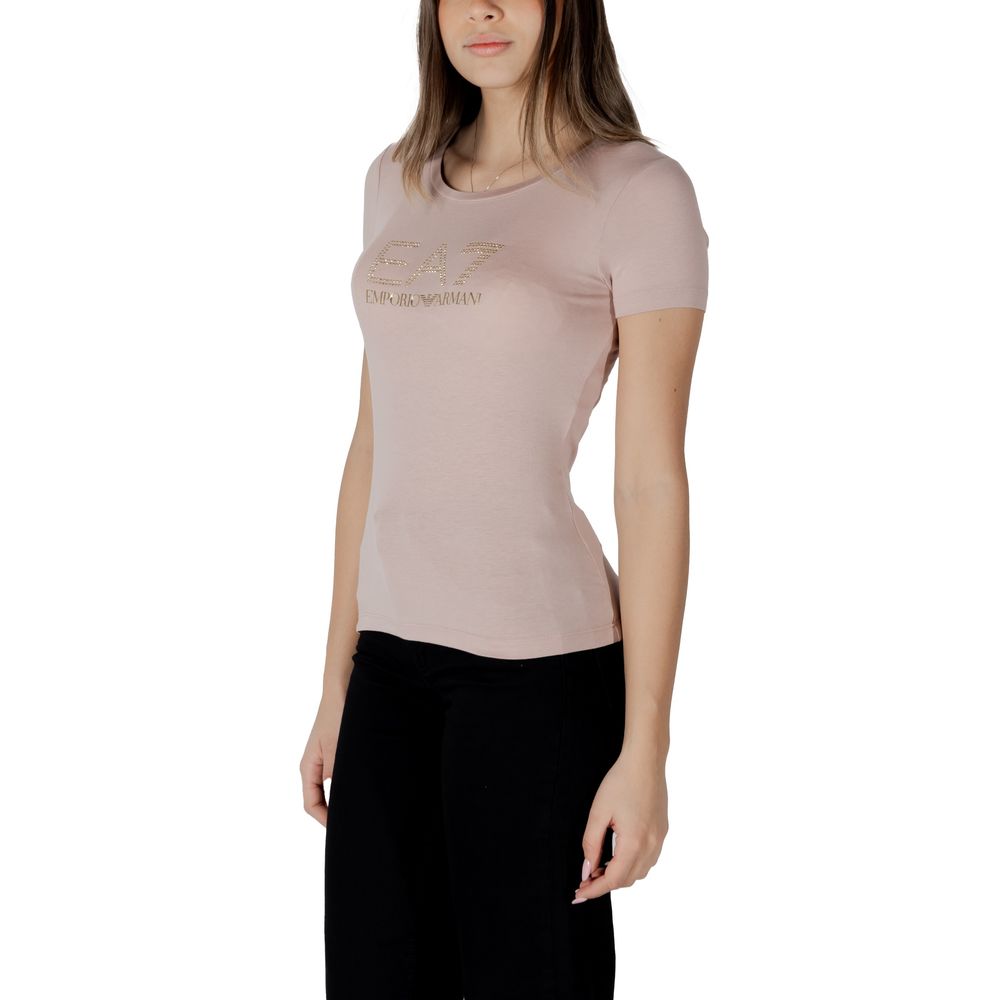 EA7 Emporio Armani Pink Modal T-Shirt