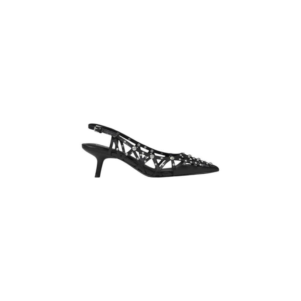 ASH Black Leather High Heel Pumps