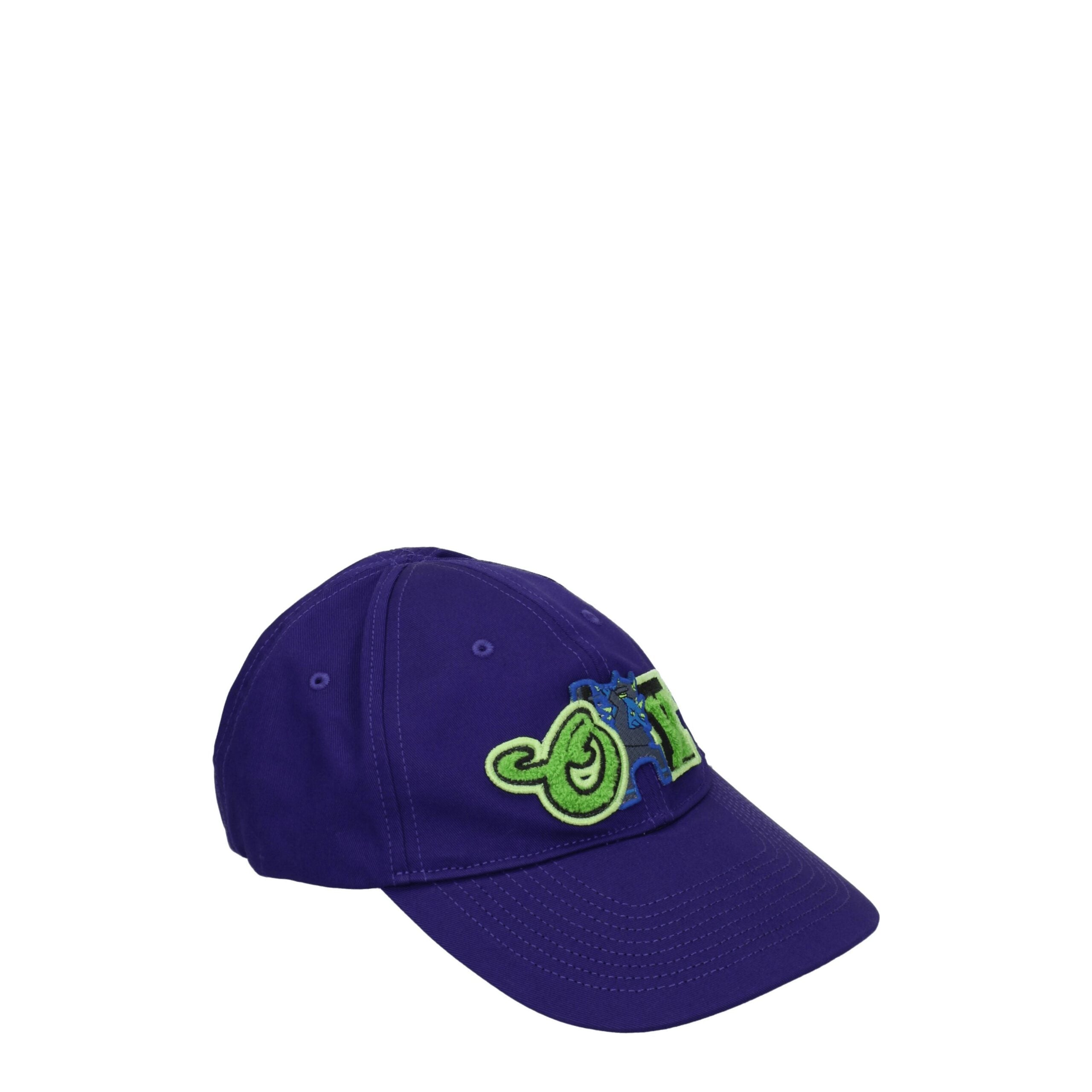Off-White Purple Cotton Cap (Baseball Hat)
