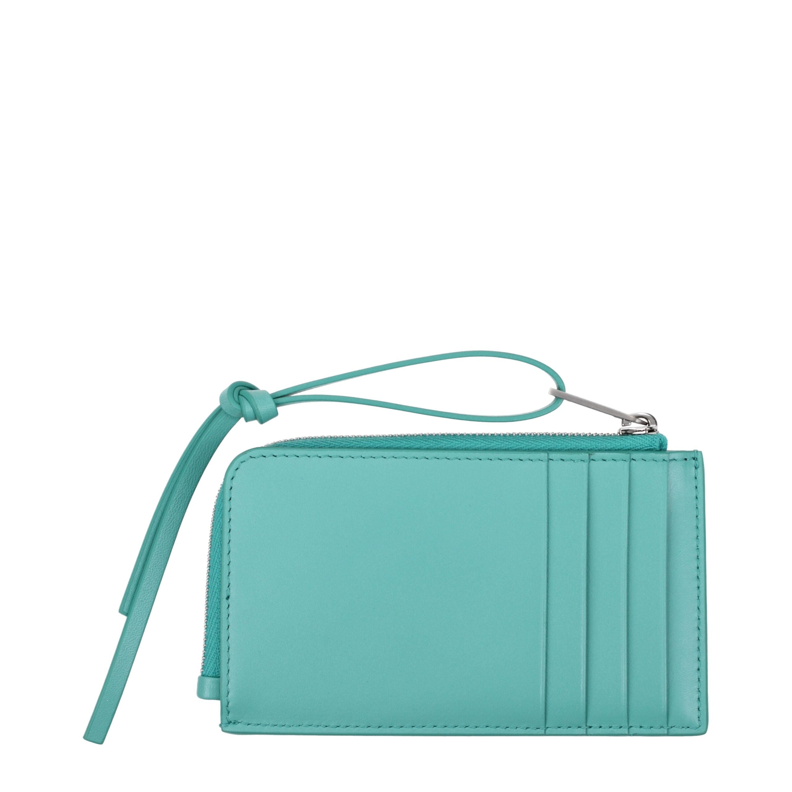 Jil Sander Green Leather Wallet