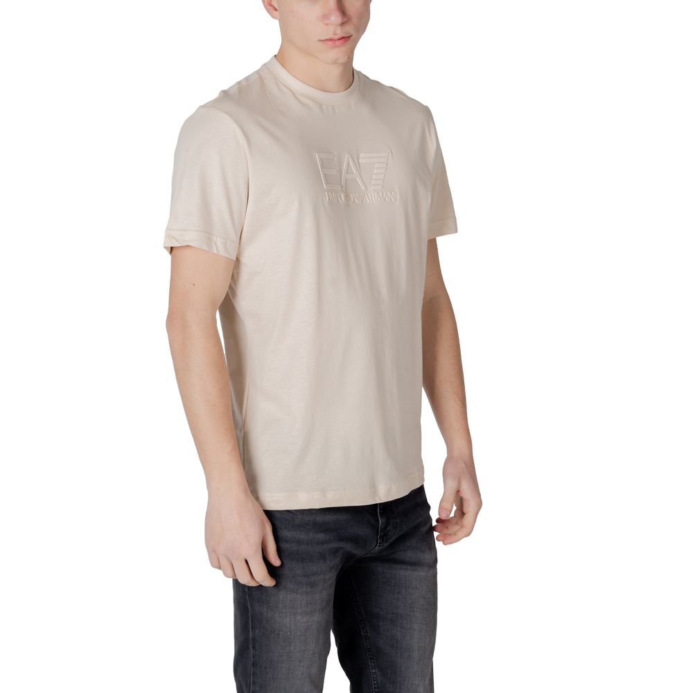 EA7 Emporio Armani White Cotton Polo Shirt