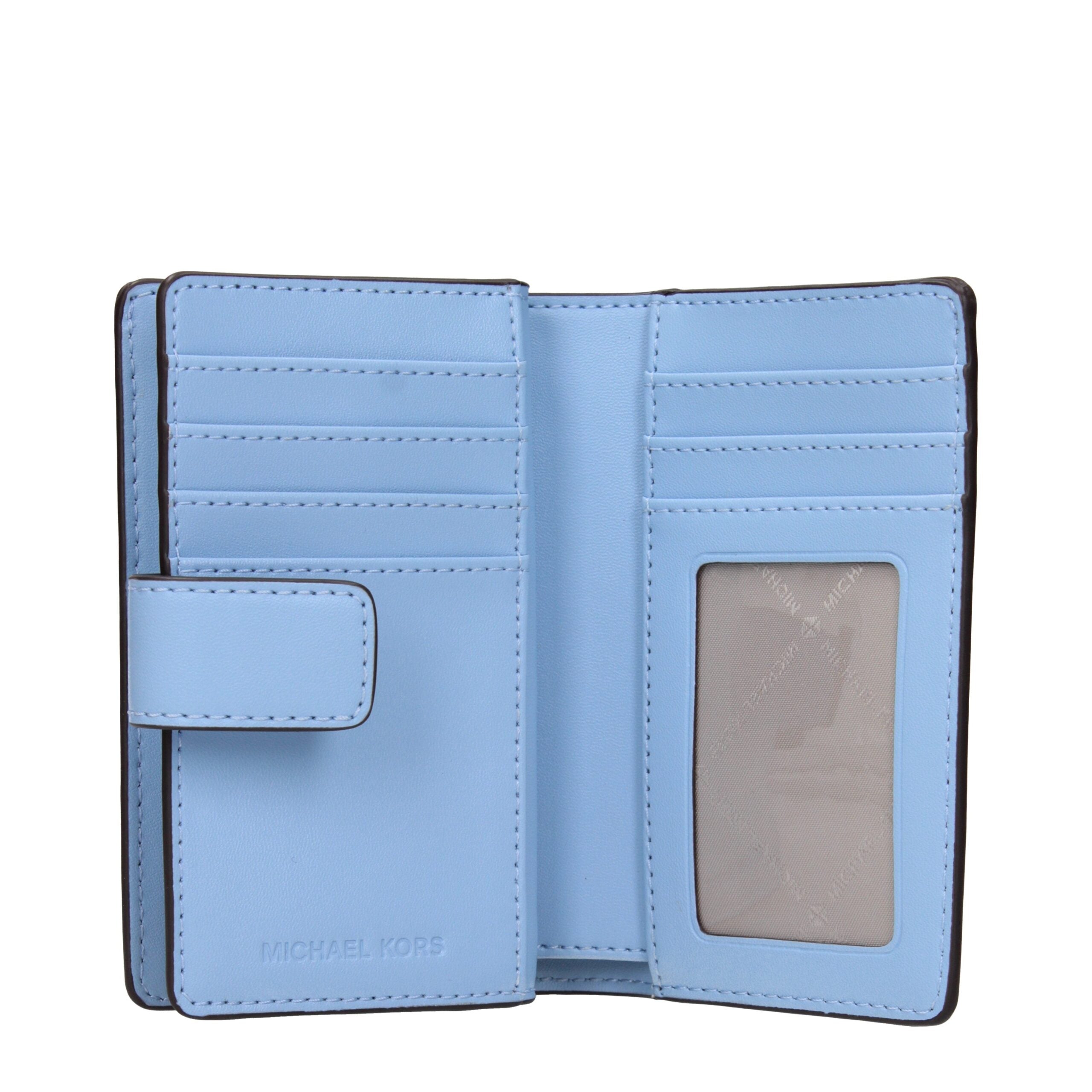 Michael Kors Light Blue Leather Wallet