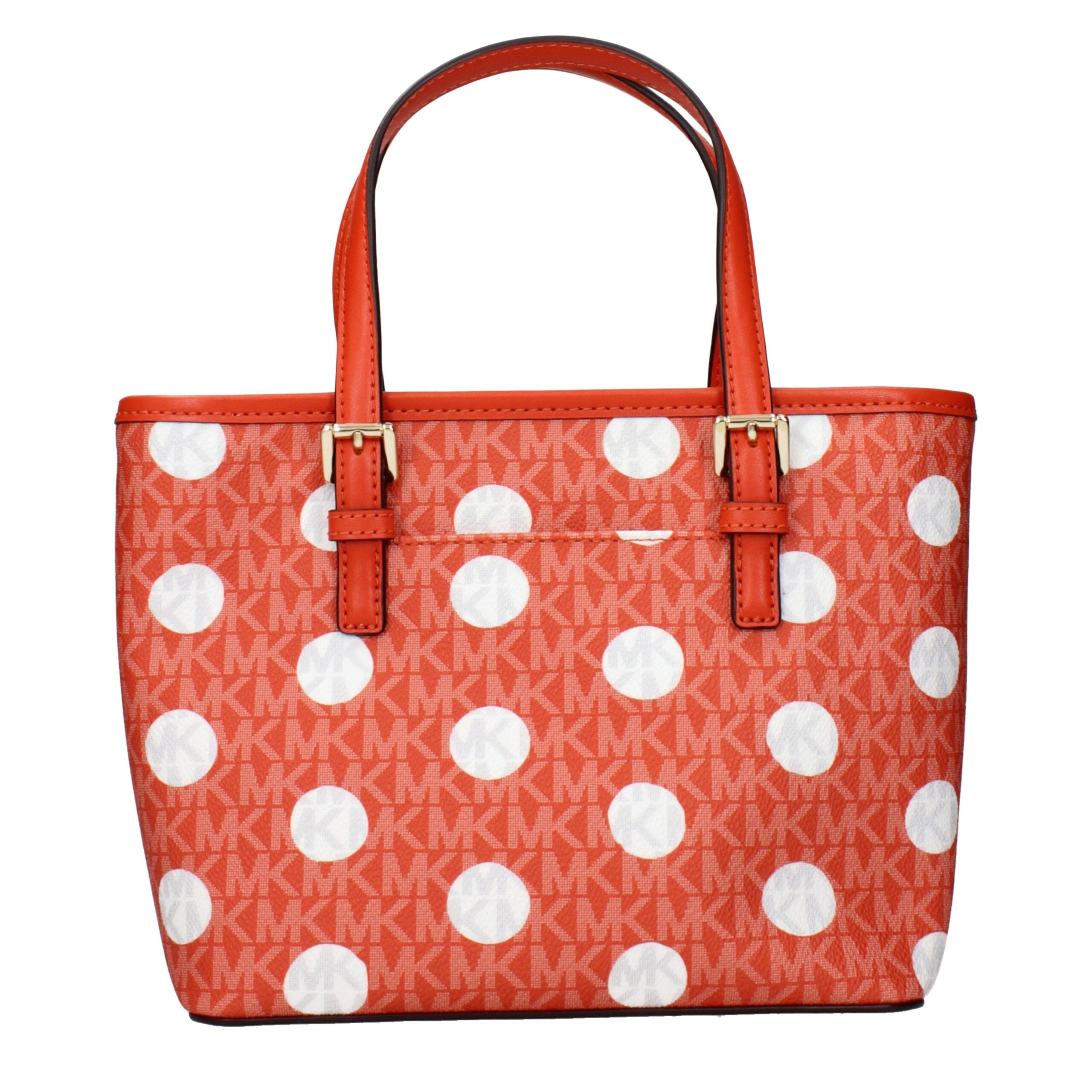 Michael Kors Orange Fabric Backpack