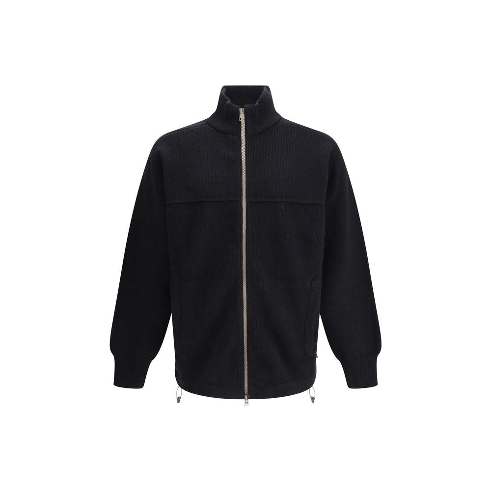 GR10K Black Wool Coat