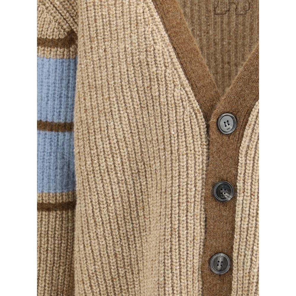 Ami Paris Wool College Cardigan