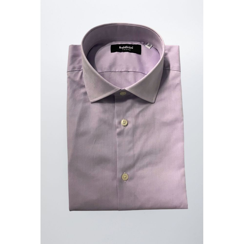 Baldinini Trend Purple Cotton Shirt