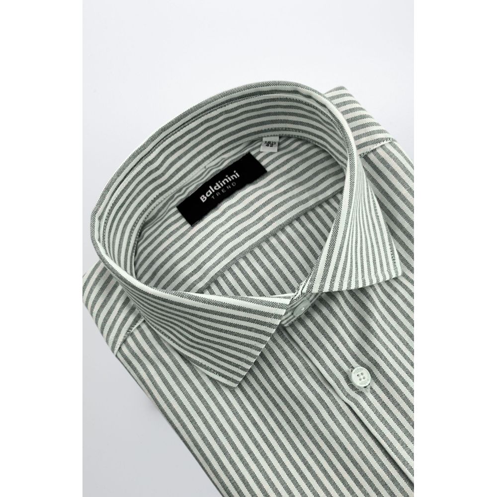 Baldinini Trend Green Cotton Shirt