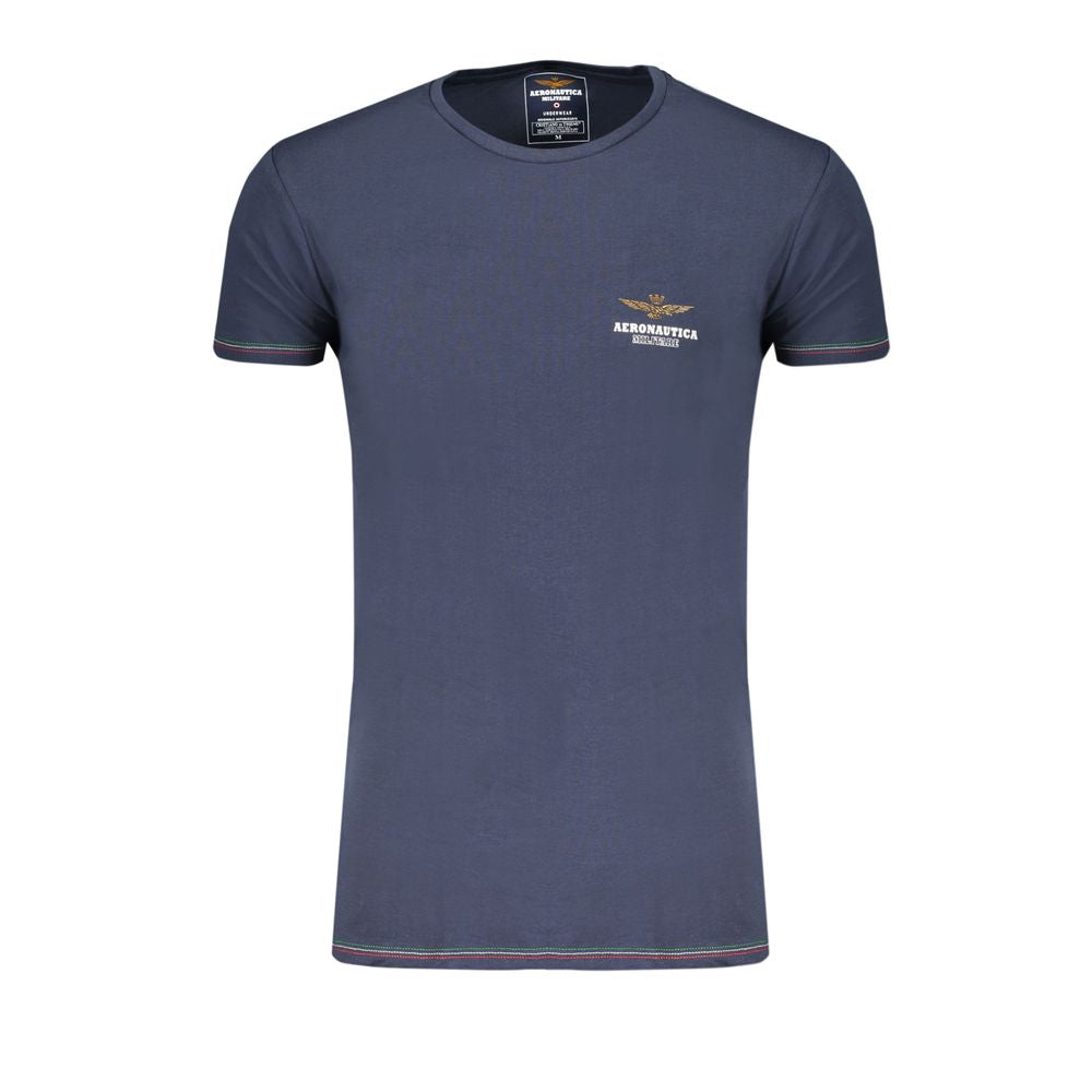 Aeronautica Militare Blue Cotton T-Shirt