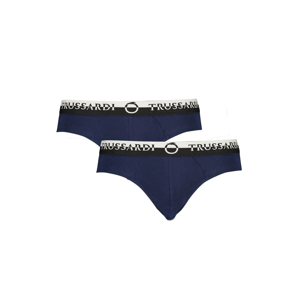 Trussardi Blue Cotton Briefs