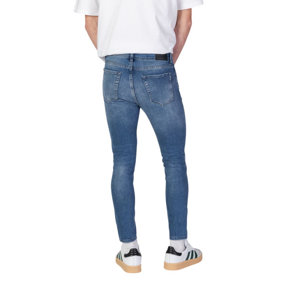 Antony Morato Blue Cotton Skinny Jeans