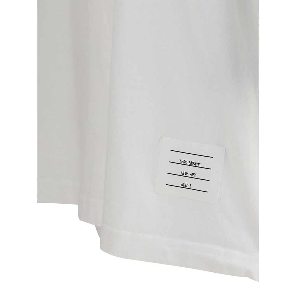 Thom Browne White Cotton T-Shirt