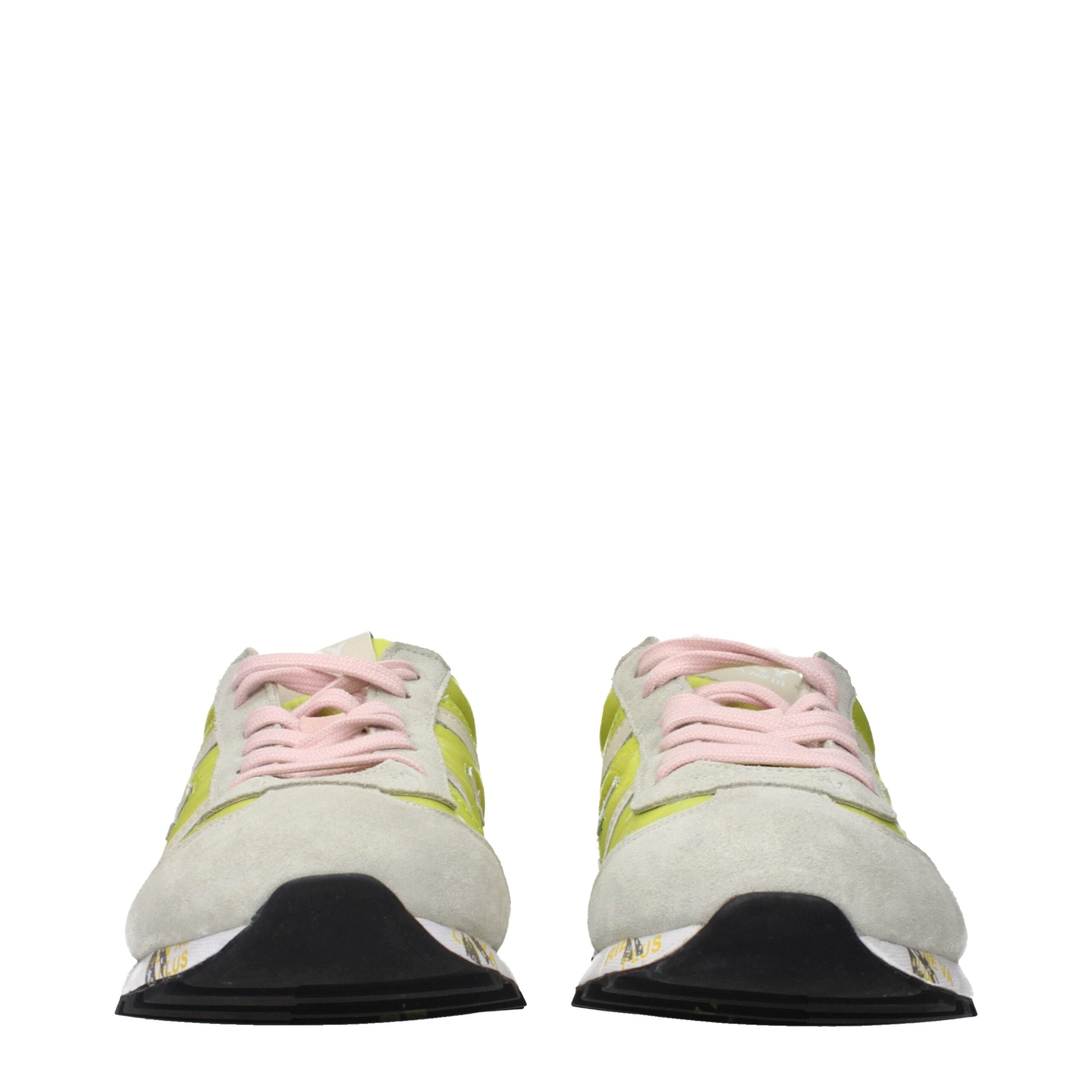 Premiata Green Fabric Sneakers