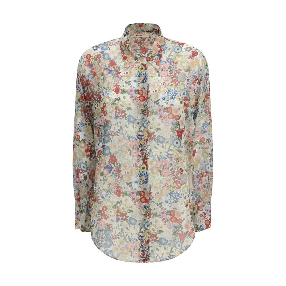 Khaite Multicolor Silk Pattern Shirt