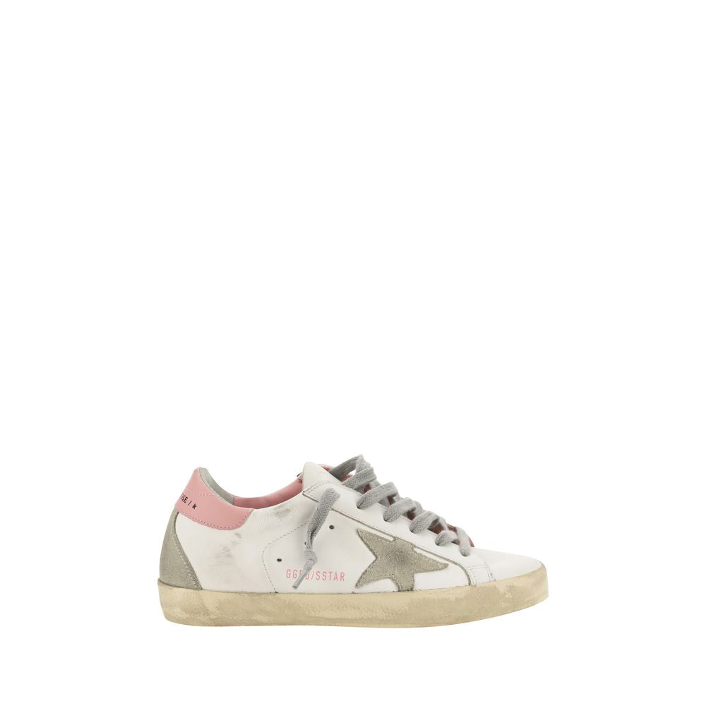 Golden Goose White Calf Leather Bos Taurus Low Top Sneakers