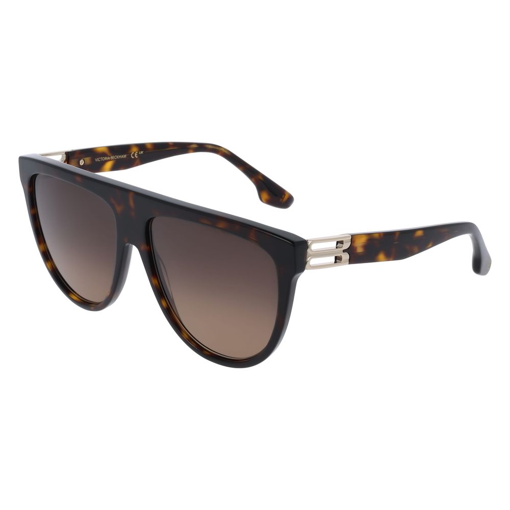 Victoria Beckham Brown Acetate Sunglasses