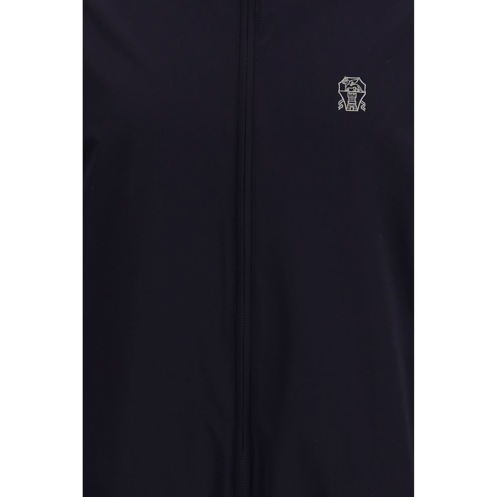 Brunello Cucinelli Blue Polyamide Shell Jacket