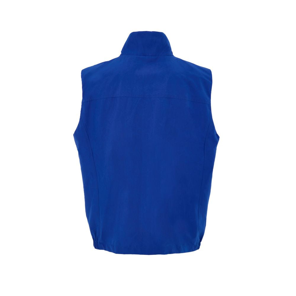 Paul & Shark Blue Polyester Sleveless Jacket