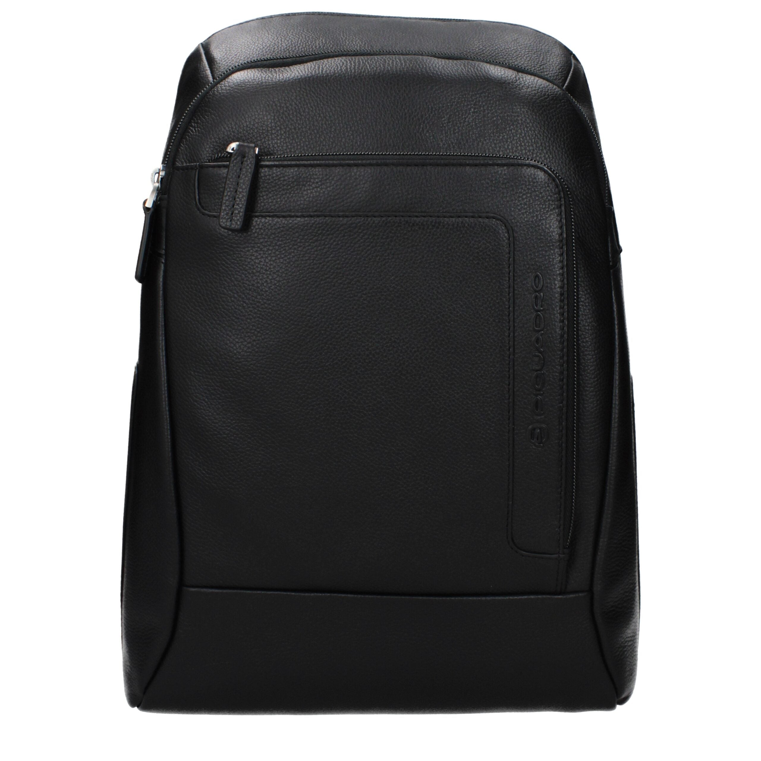 Piquadro Black Leather Backpack