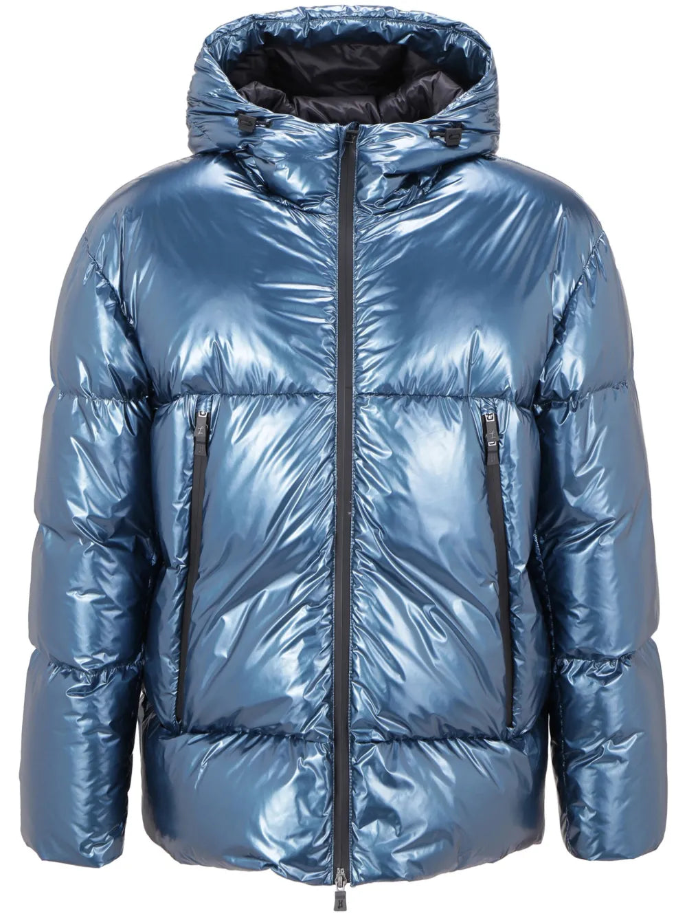 Herno Blue Polyamide Full-Length Jacket